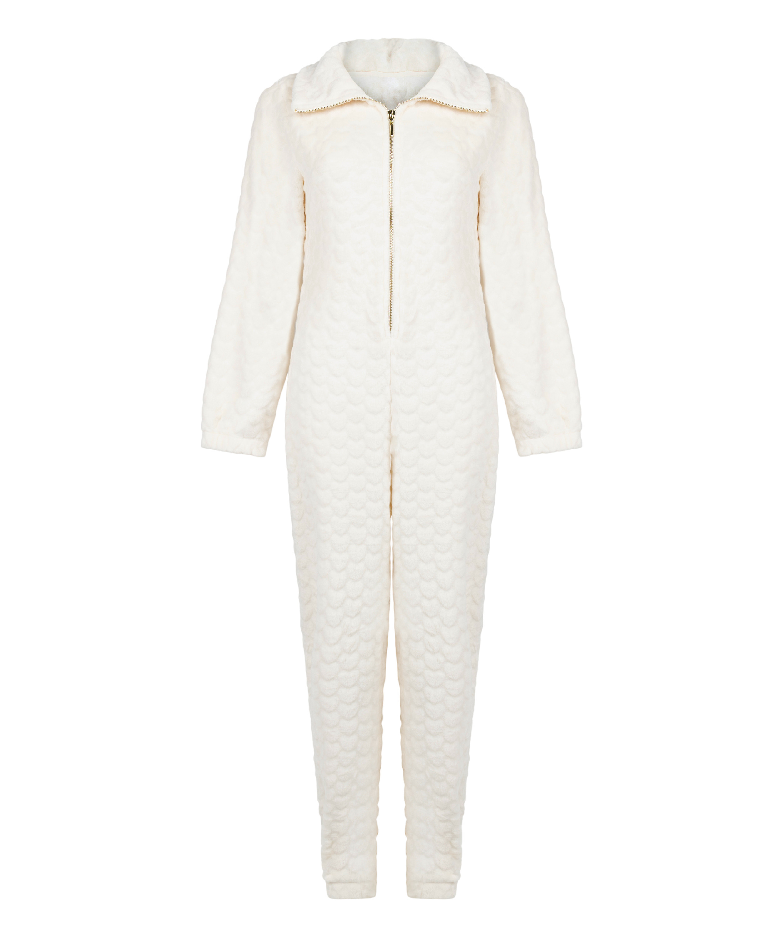 Onesie Cable Zip Up, White, main