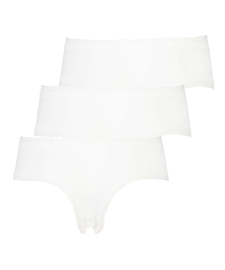 3-Pack London Brazilian, White