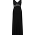 Slipdress Nora Lace Long, Black