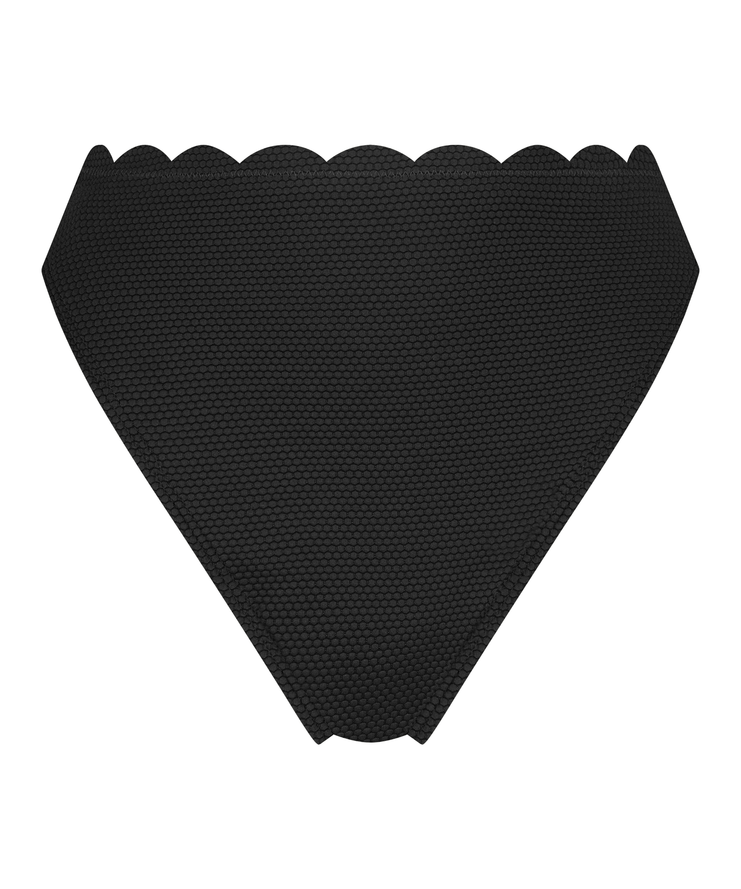 Scallop Rio Bikini Bottoms, Black, main