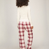 Petite Flannel Pyjama Pants, White