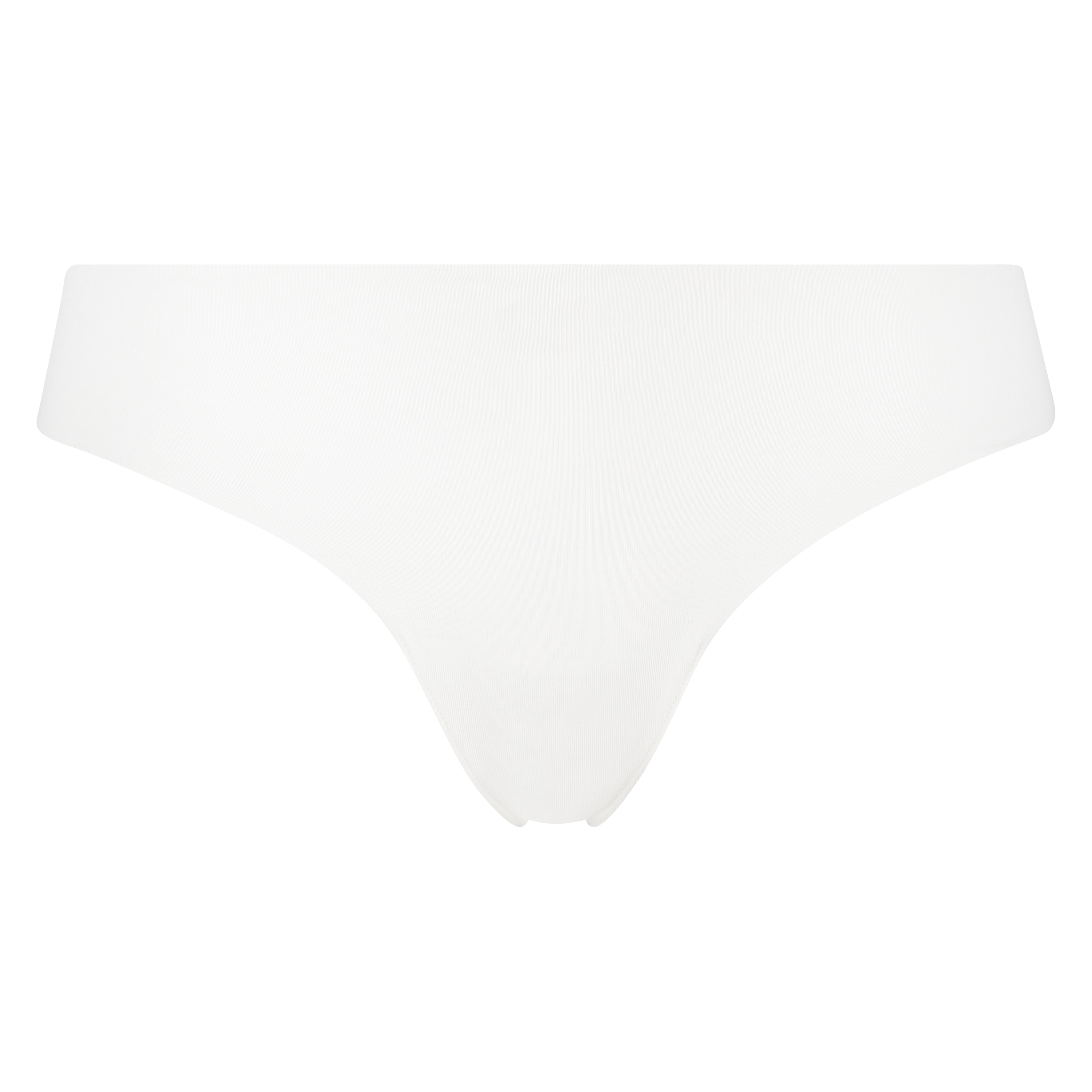 Invisible cotton thong, White, main