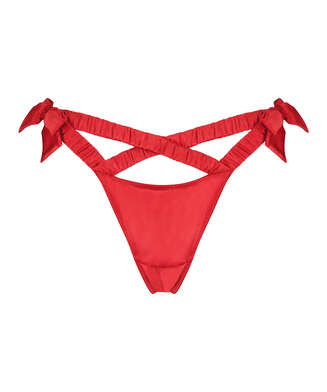 Lust Open Crotch Thong, Red