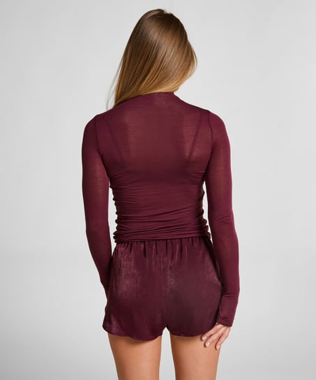 Short Satin Minimal, Purple