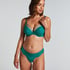 Daisy Padded Underwired Maximizer Bra, Green