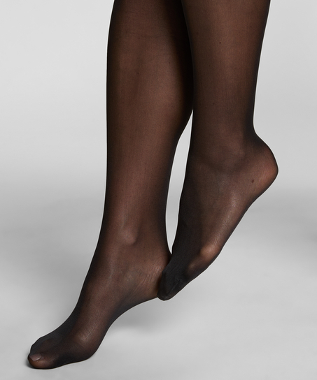 Stockings 30 Denier Lace Anti Ladder, Black