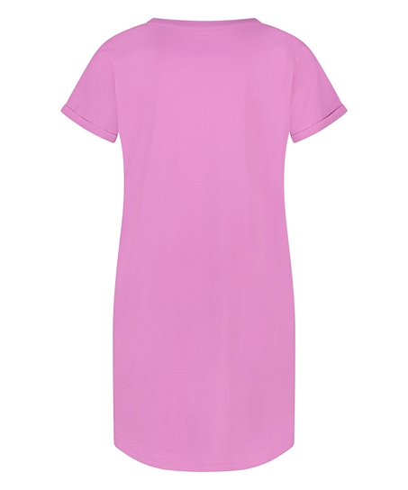 Round Neck Nightshirt, Pink