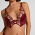 Olivia Non-Padded Underwired Longline Bra, Red
