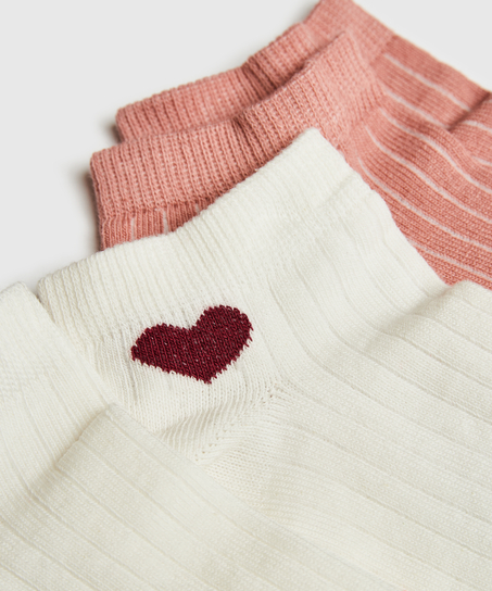 2 Pairs Of Socks, White