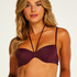 Luxe padded Underwired Bikini Top, Purple