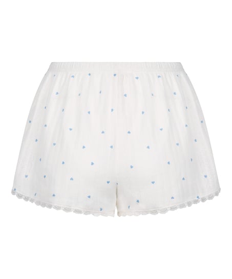 Pointelle Pyjama Shorts, Blue