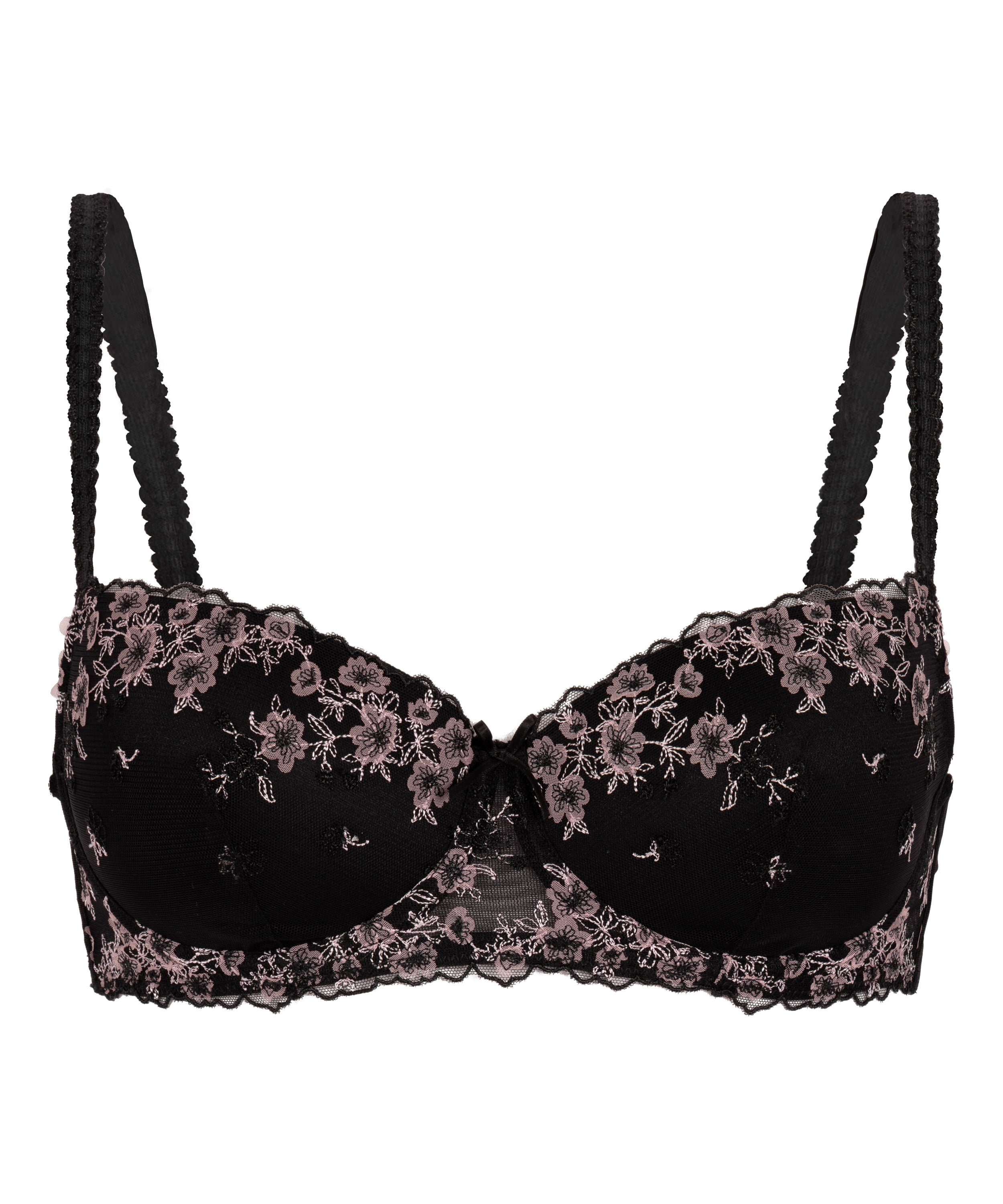 Chloe Padded Underwired Bra, Black, main