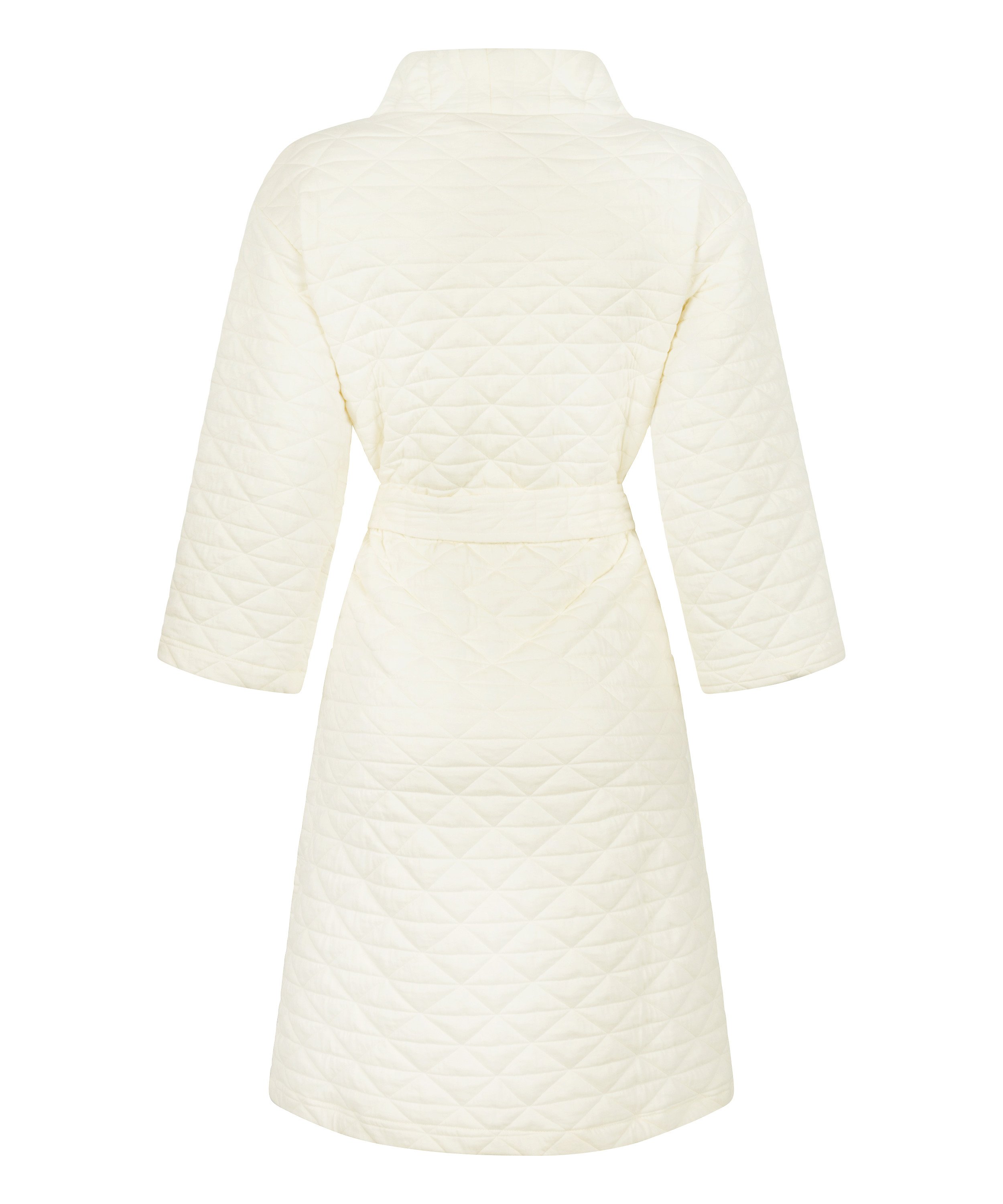 Quilted Robe, White, main