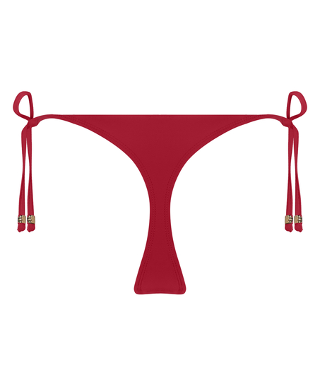 Luna String Bikini Bottom, Red