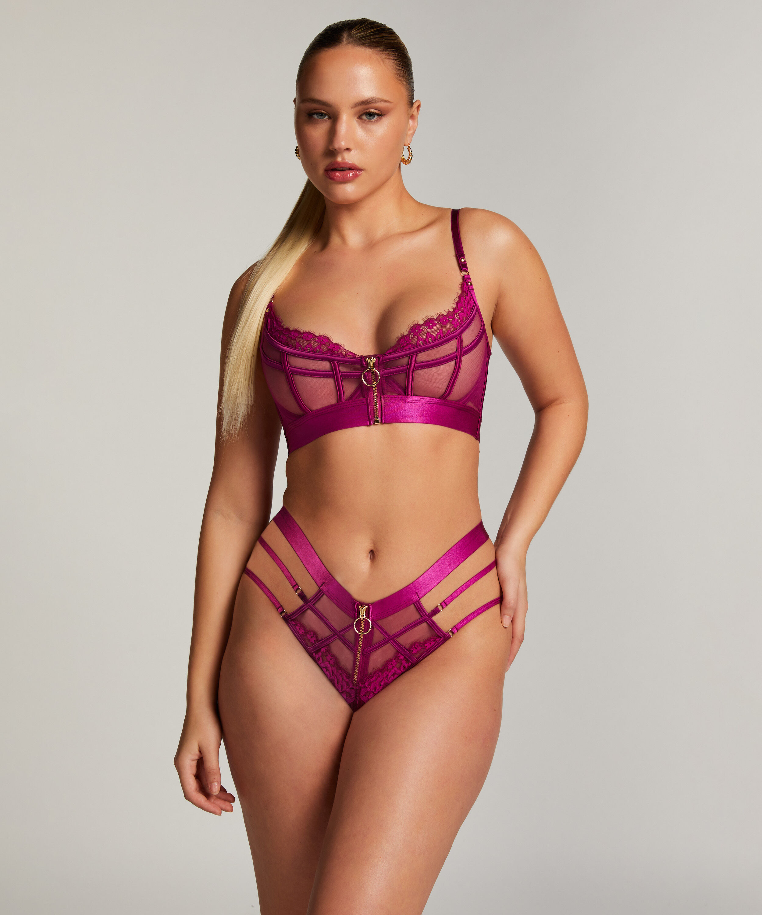 Sable Non-Padded Underwired Bra, Purple