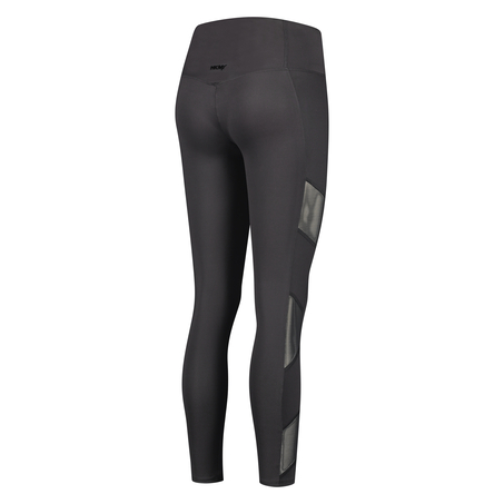 HKMX High waisted sport legging mesh, Black