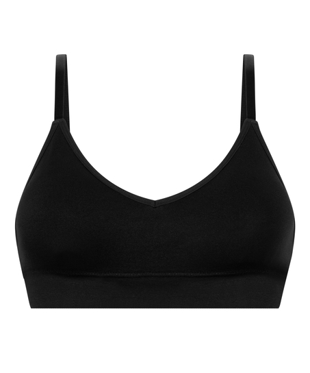 Dide Triangle Bralette, Black