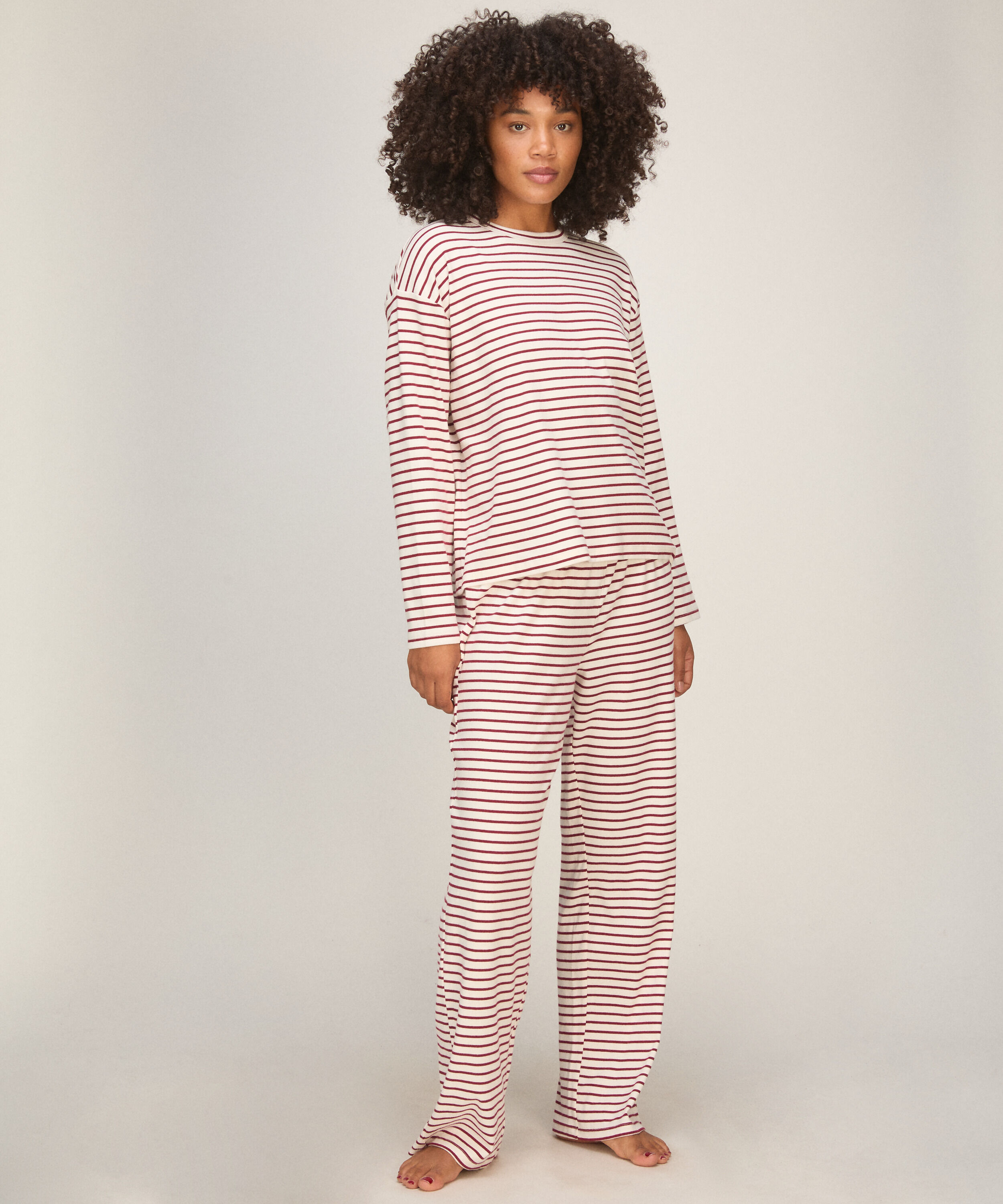Pyjamaset Cotton Jersey, Red