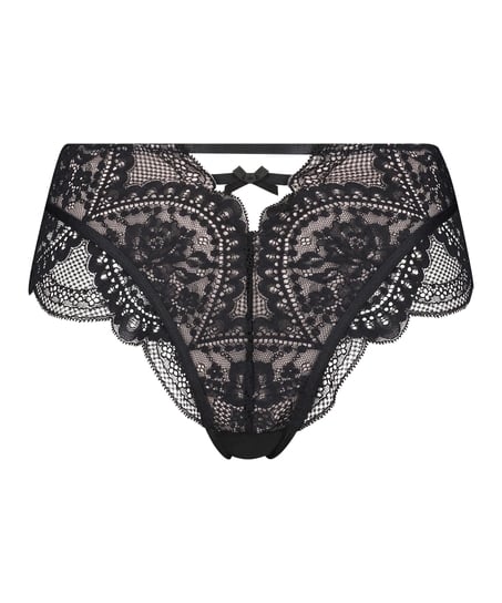 Oceana High-Waisted Brazilian Rebecca Mir, Black