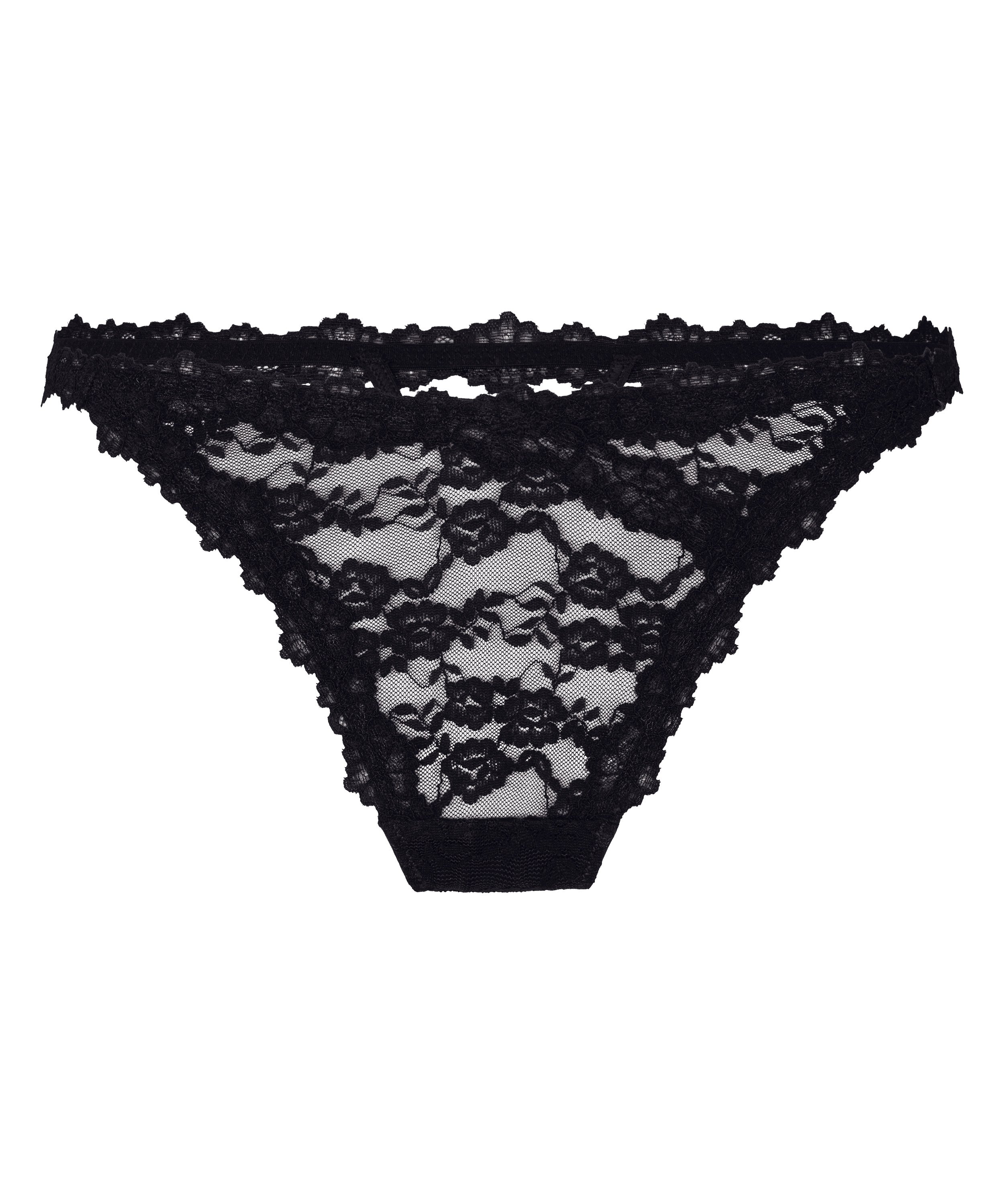 Highleg Thong Aveline, Black, main