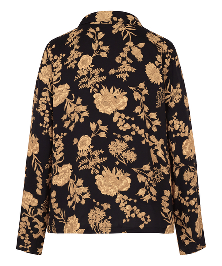 Jacket Woven Print, Black