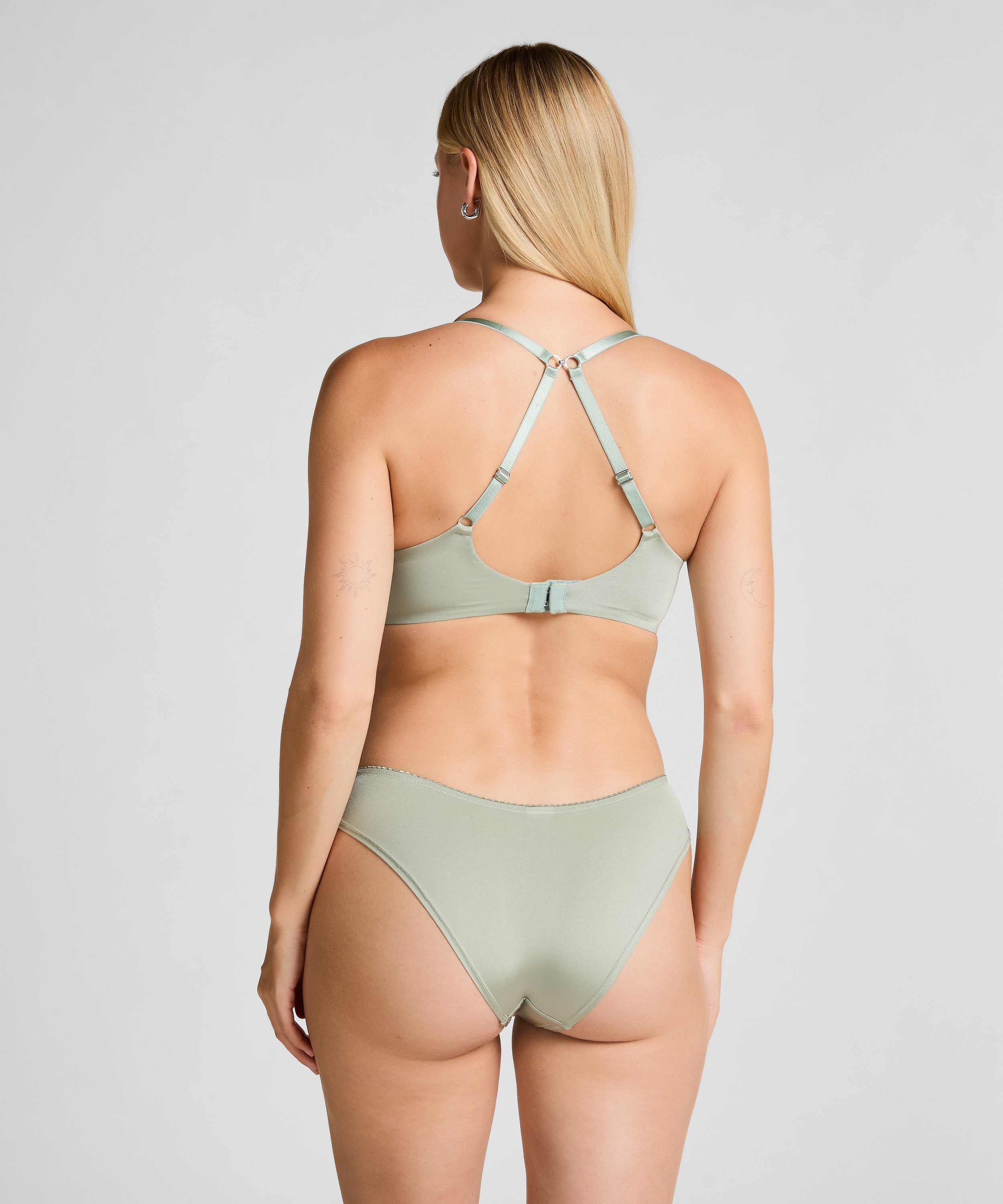 Andi Padded Non-Wired Bra, Green, main