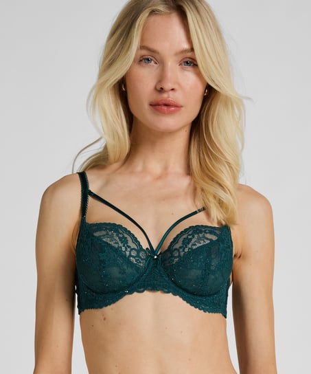 Isadora Non-Padded Underwired Bra, Green
