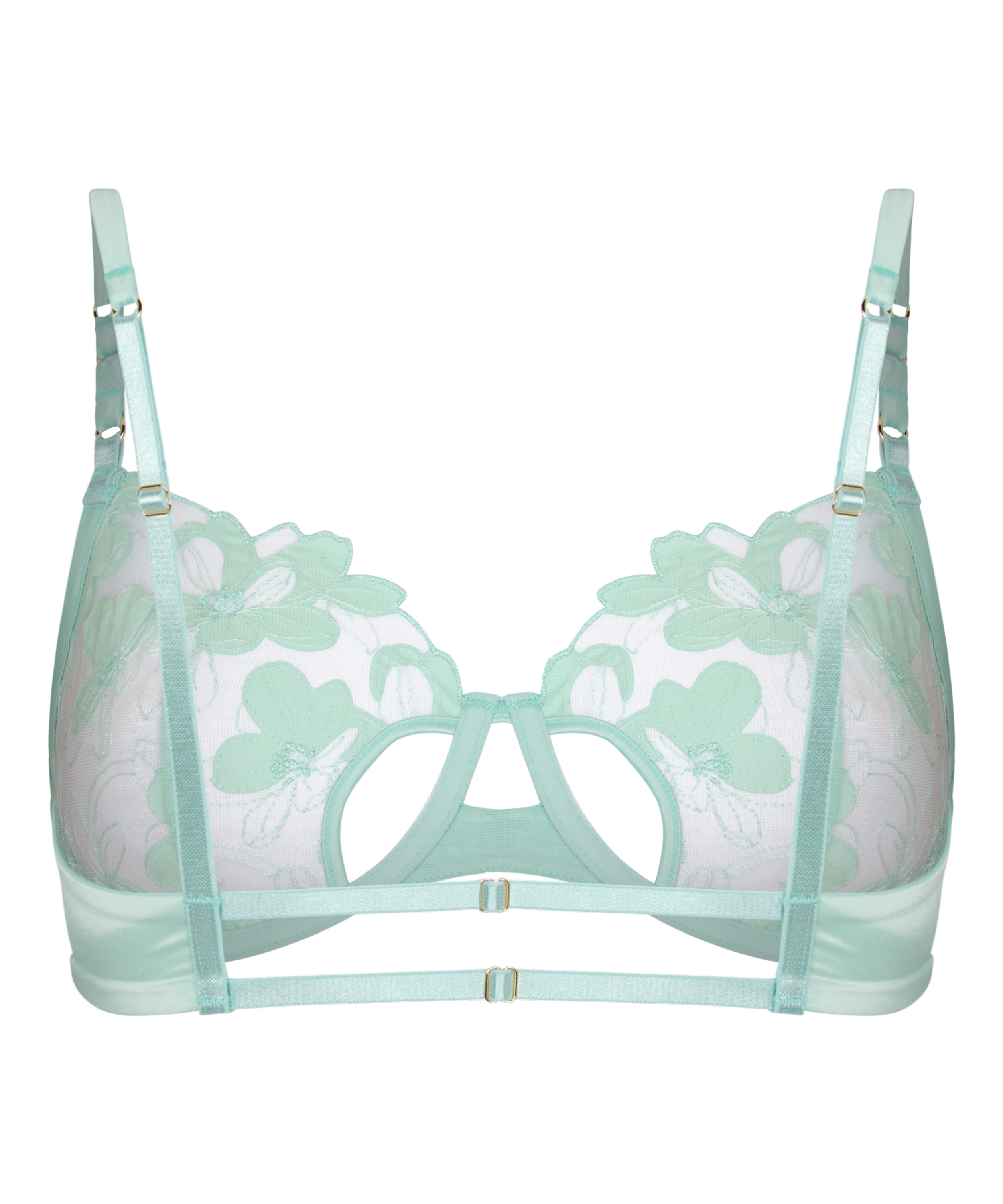 Non-Padded Underwired Bra Bearice , Green, main