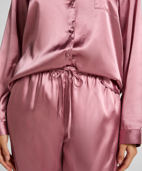 Pyjama Set Shiny Satin, Pink