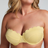 Scallop Padded Strapless Underwired Bikini Top Cup E +, Yellow