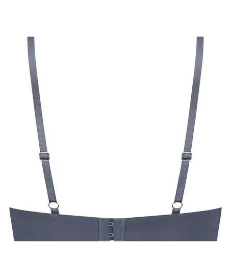 Lea Padded Underwired Push-Up Bra, Gray