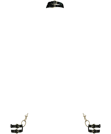Private Choker Handcuffs, Black