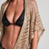 Beach Sequin Kaftan, Beige