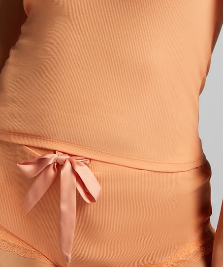 Ribbed lace Shorts, Pink
