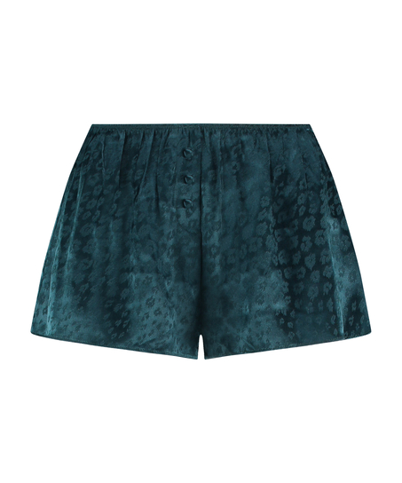 Leopard Shorts, Blue