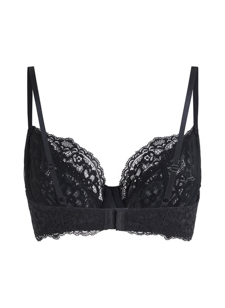 Marine Non-Padded Underwired Bra, Black