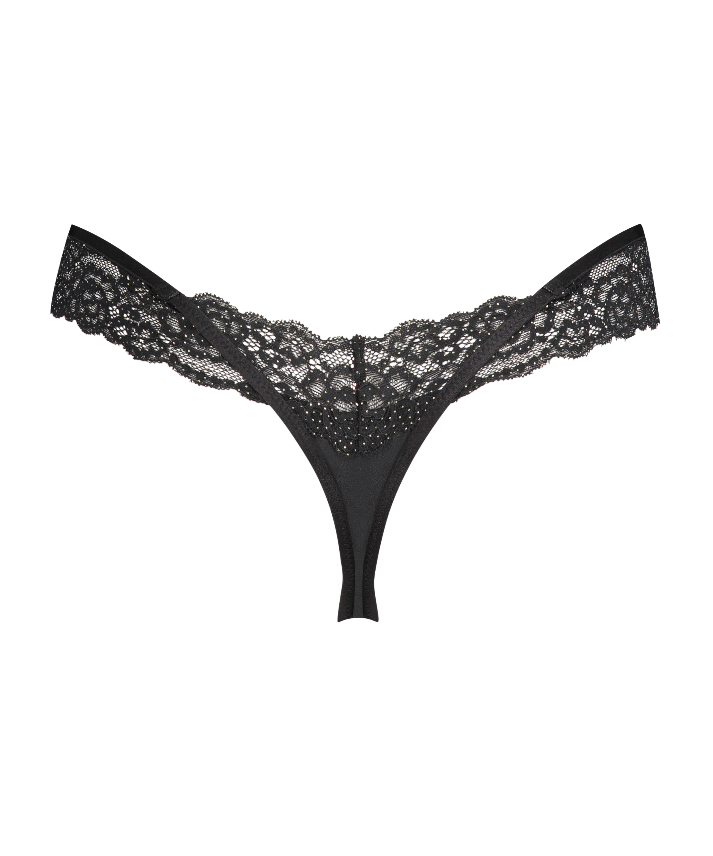 Willow Low RiseThong, Black, main