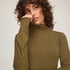 super soft Turtleneck shirt with Cashmere, Green