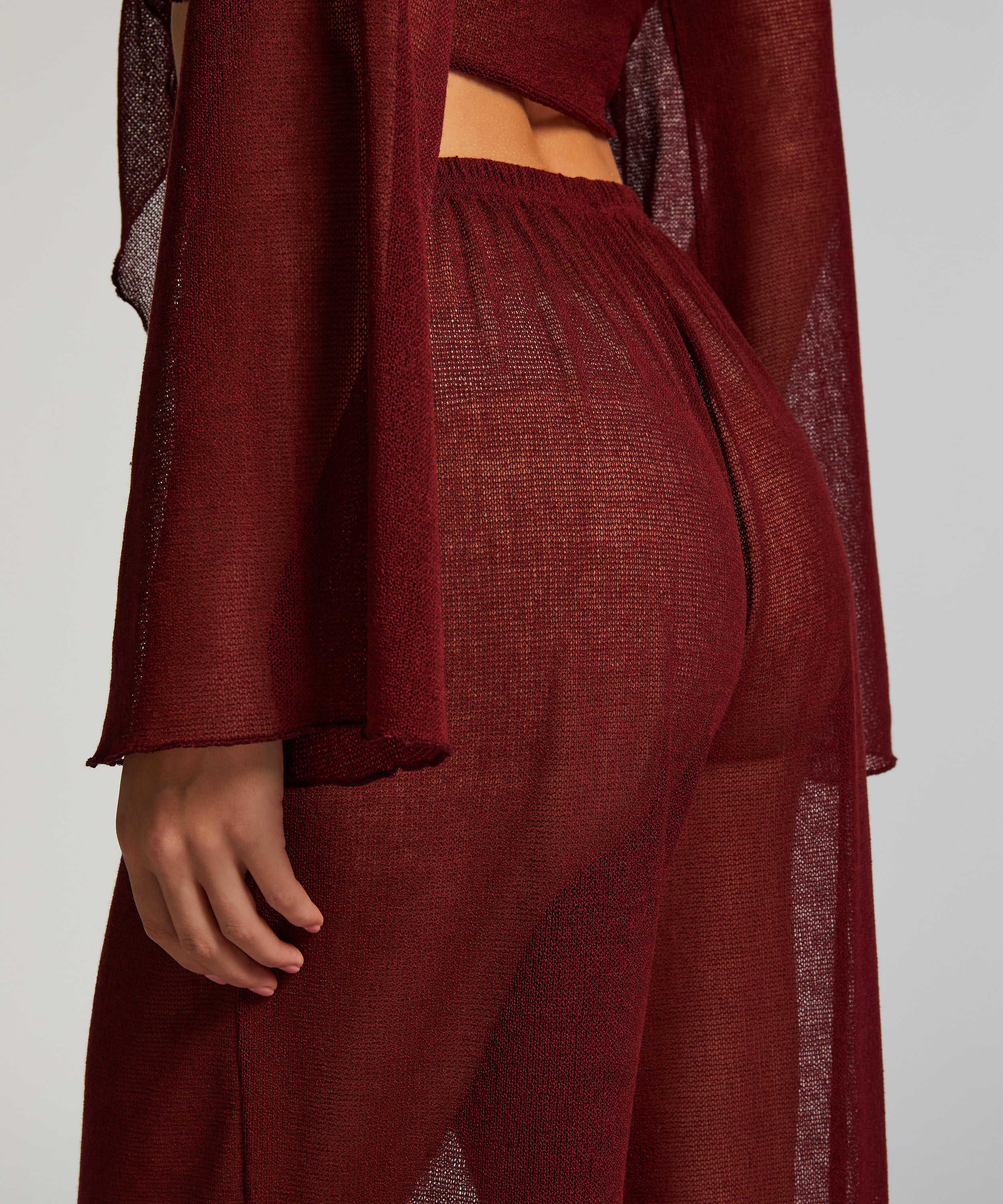 Open Knit Beach Pant, Red, main