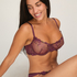 Peonie Non-Padded Underwired Bra, Purple