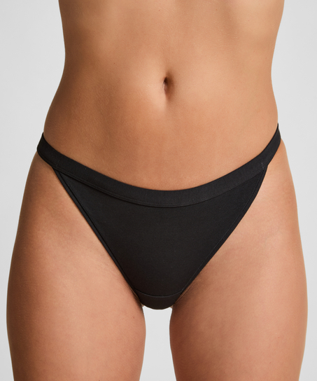 Cotton Thong, Black