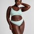 Dianne High Leg Thong, Green