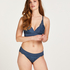 Lidia Padded Non-Wired Bra, Blue