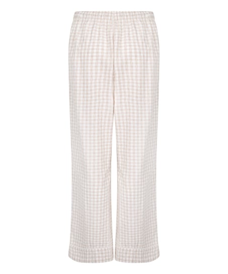 Dobby Pyjama Pant Woven Cotton, Beige
