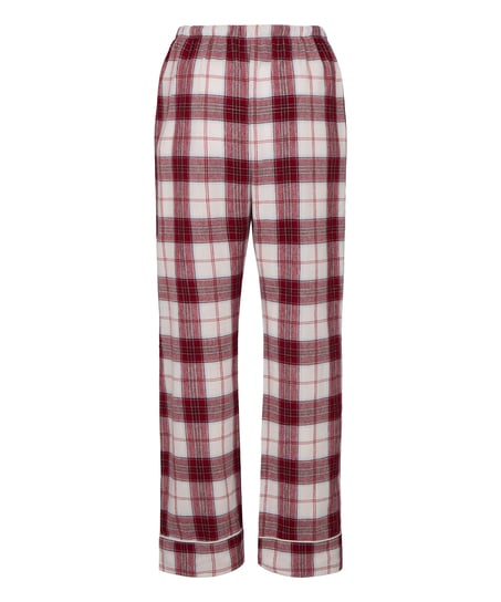 Tall Flannel Pyjama Pants, White