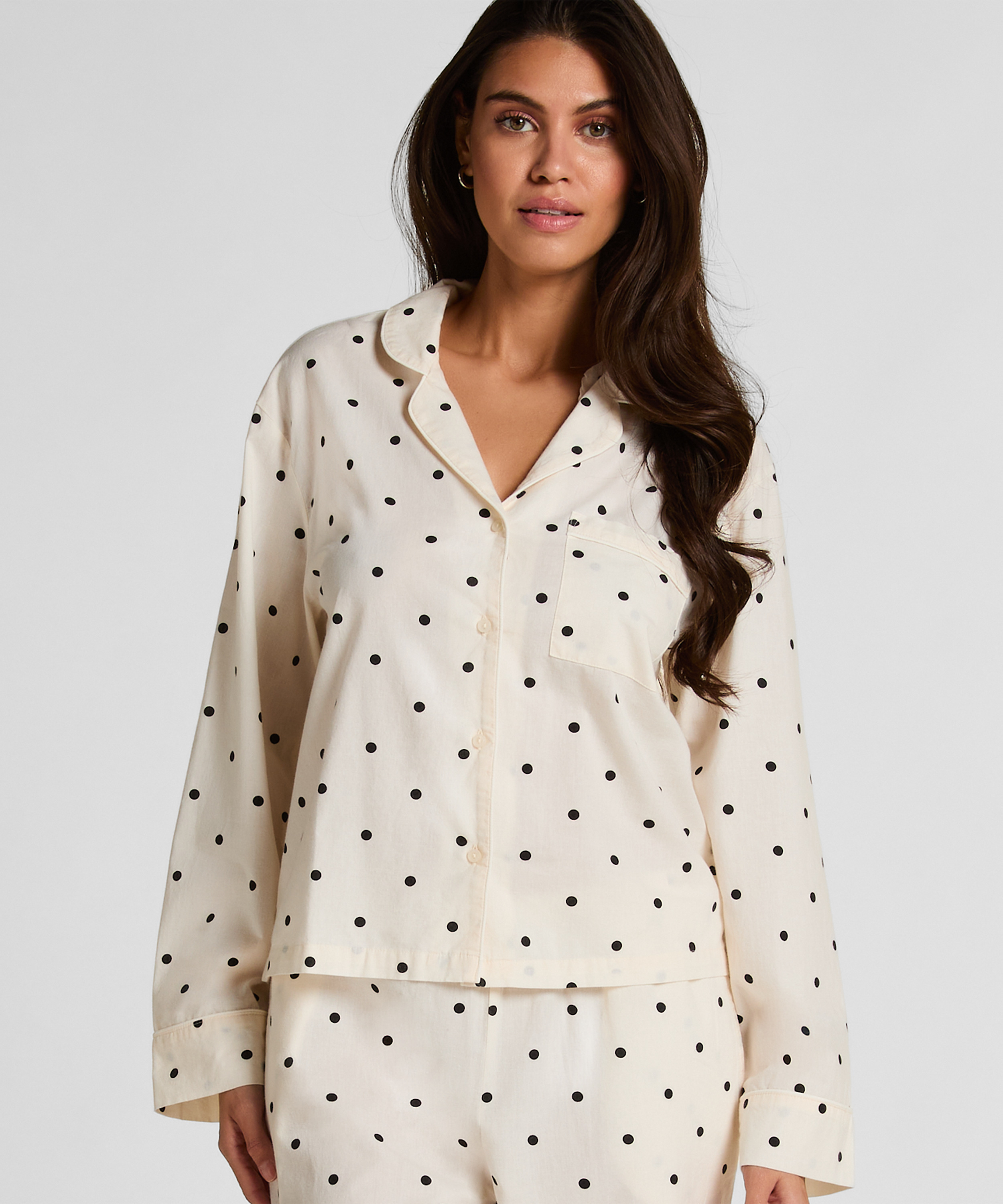 Jacket Cotton Dot, White, main
