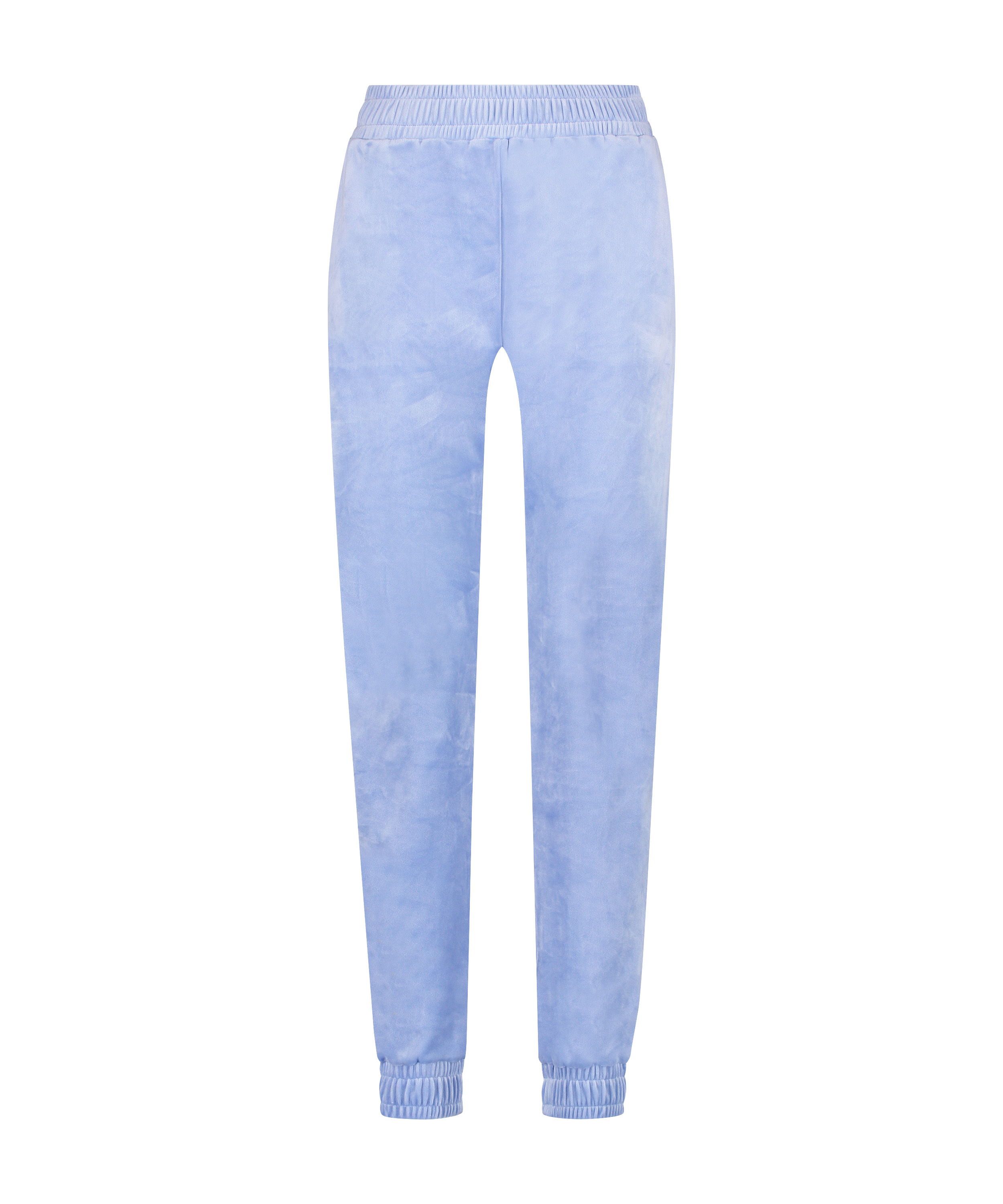 Velours Jogging Pants, Blue, main