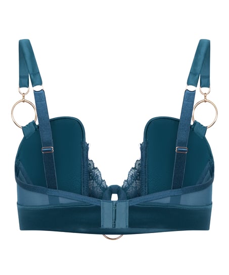 Marjolein Padded Underwired Longline Bra, Blue