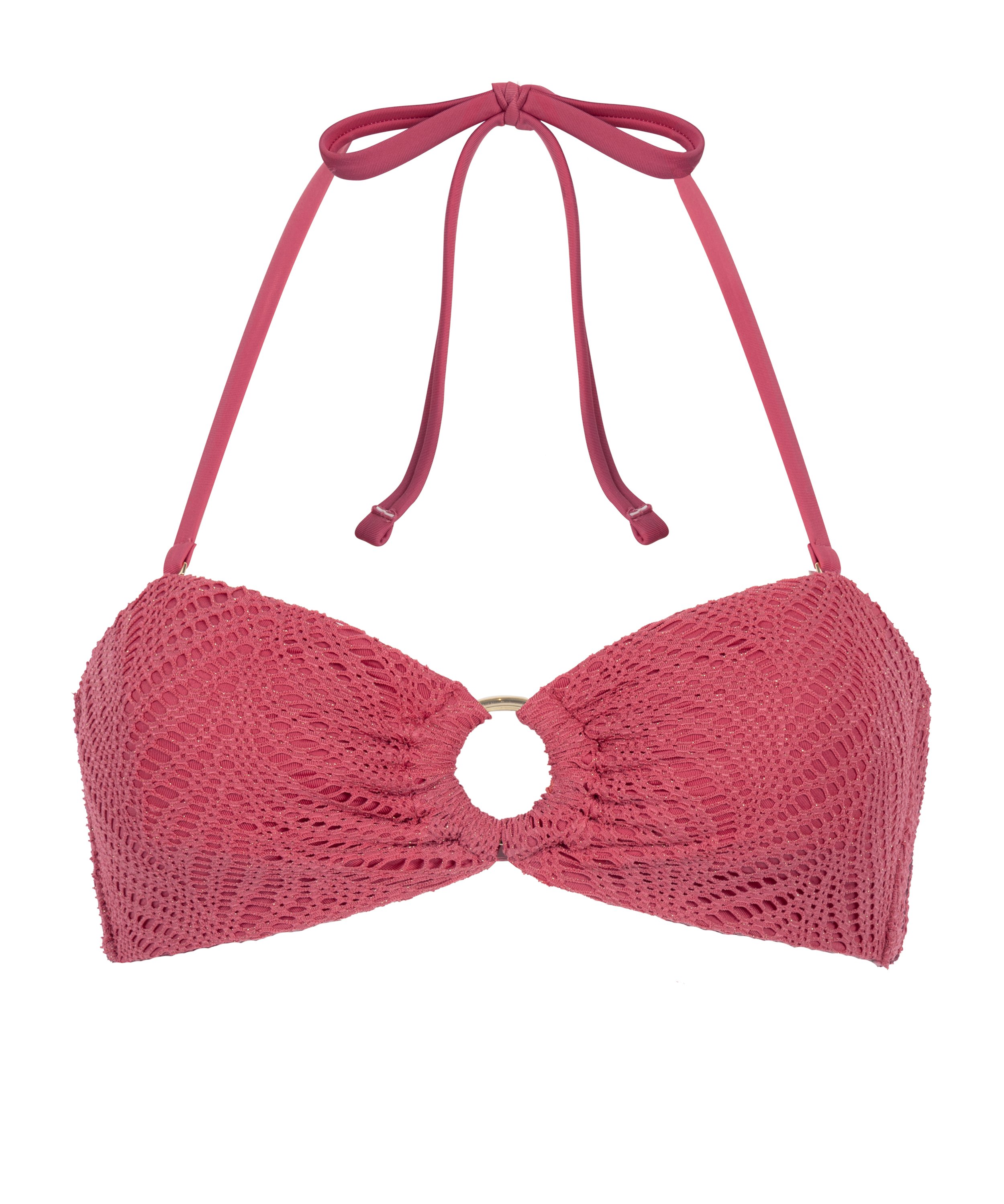 Lanai Bandeau Bikini Top, Pink, main