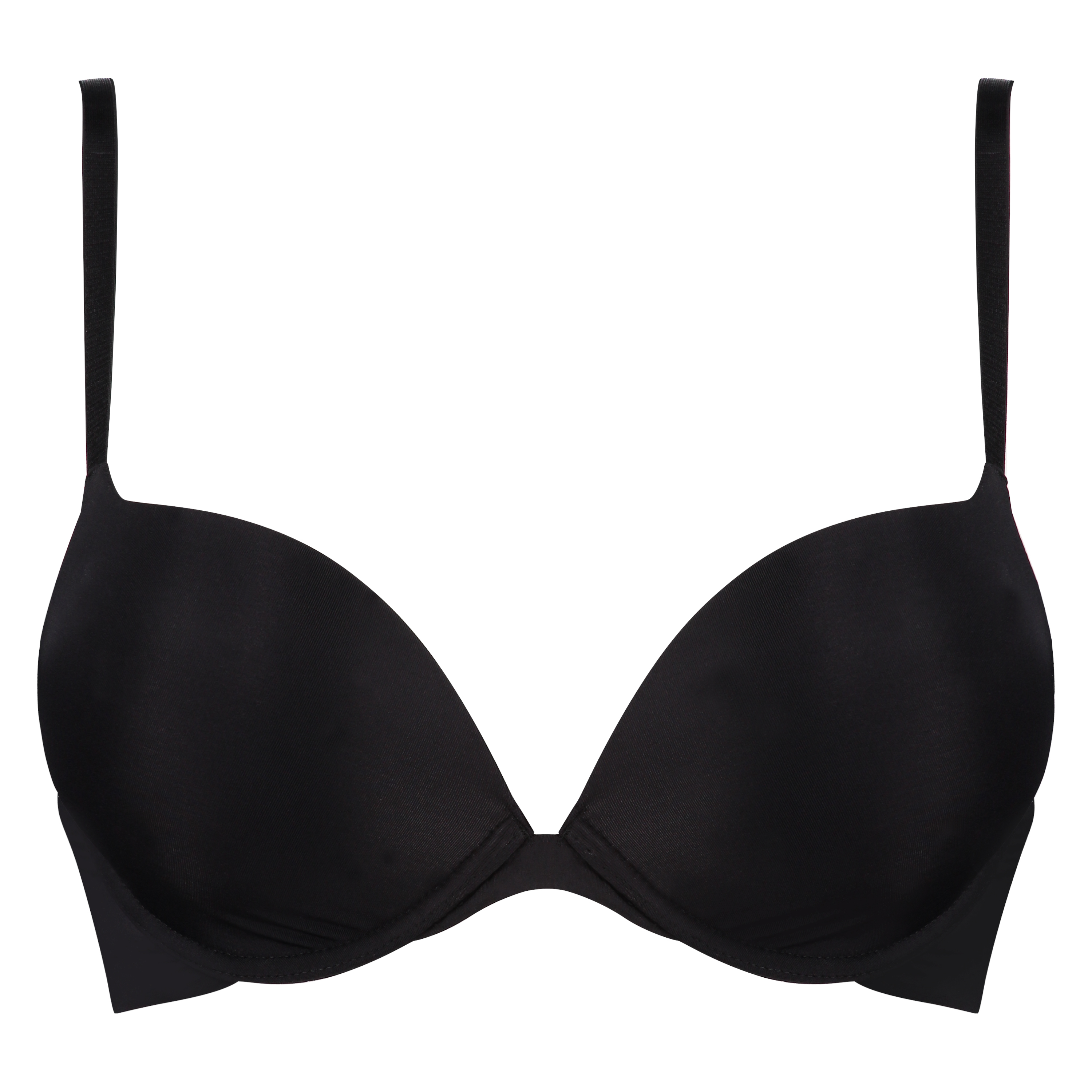 Padded Underwired Maximizer Bra Plunge, Black, main